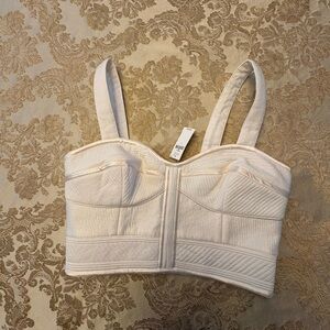 Banana republic Women's White Bustier Top